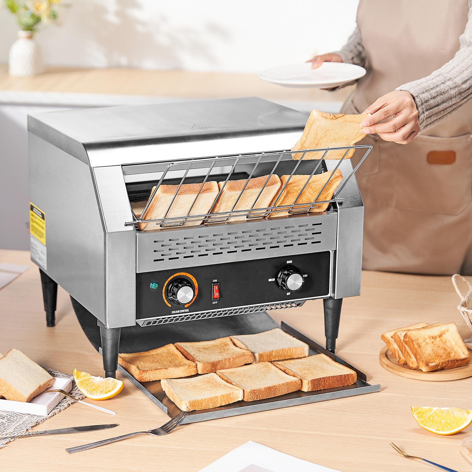 Kitchen Appliances In - Grille-pain à convoyeur commercial, capacité de