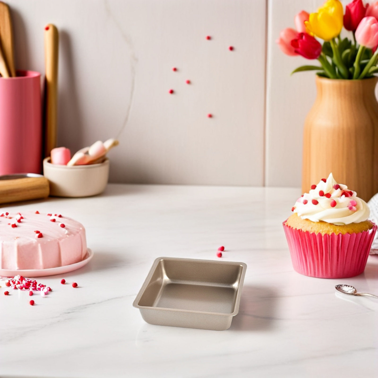 4 pièces, moule à gâteau carré - Air Fryer avis et prix